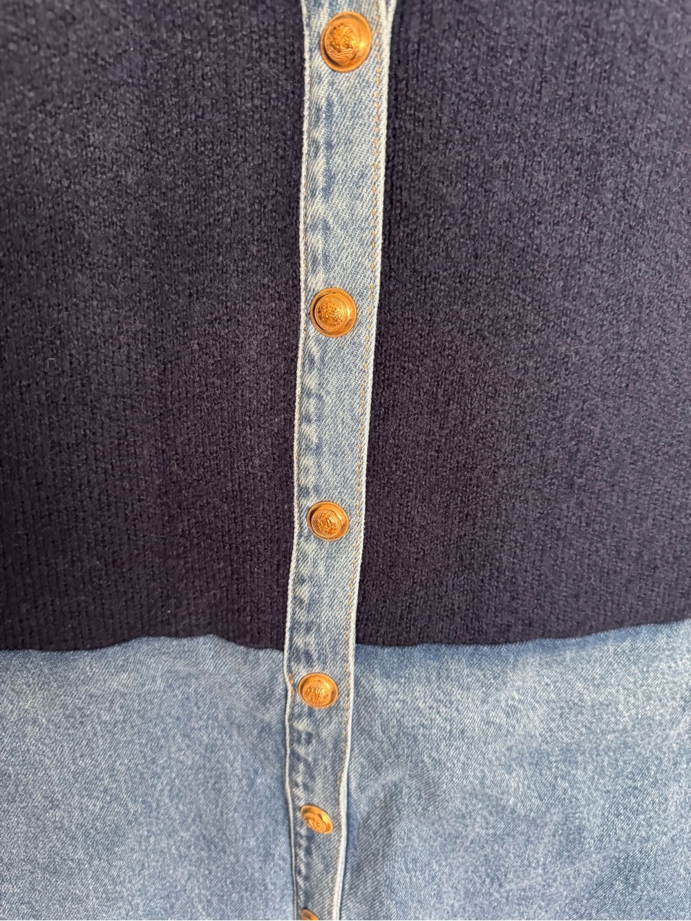 Pilcro Denim Swater Shirt Dress - Size L - BNWT - Picture 8 of 11